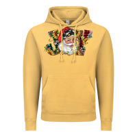 Vintage Mustard santa joy with sunflowers Vintage Hoodie - RanaPortraitStore