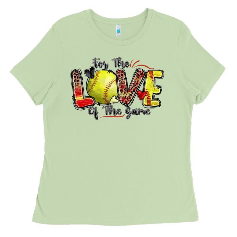 For The Love Of The Game Softball Ladies Tee by Zillion Design Studio | Teevron