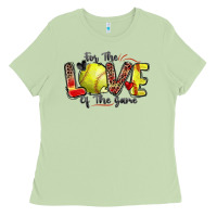 Matcha for the love of the game softball Ladies Tee - Zillion Design Studio