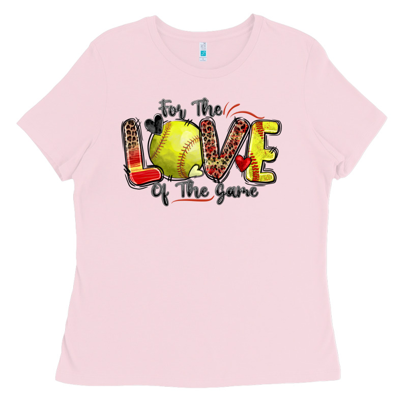 For The Love Of The Game Softball Ladies Tee by Zillion Design Studio | Teevron
