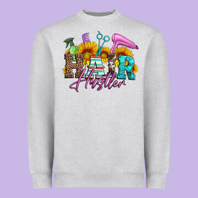 Hair Hustler Hairstylist Heavyweight Sweatshirt Designed By Artiststas