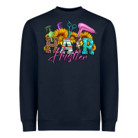 Navy hair hustler hairstylist Heavyweight Sweatshirt - Artiststas