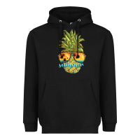 Black pineapple summer Heavyweight Hoodie - BarkalooDesign