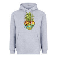 Heather Grey pineapple summer Heavyweight Hoodie - BarkalooDesign