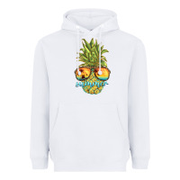 White pineapple summer Heavyweight Hoodie - BarkalooDesign