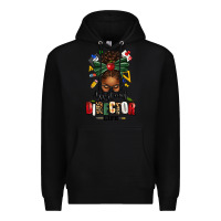 Black assistant director life afro messy bun Premium Hoodie - texasbilliewilder