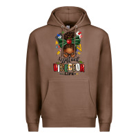 Chestnut assistant director life afro messy bun Premium Hoodie - texasbilliewilder