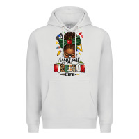 Dove Grey assistant director life afro messy bun Premium Hoodie - texasbilliewilder