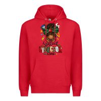 Red assistant director life afro messy bun Premium Hoodie - texasbilliewilder
