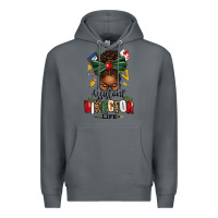 Rock assistant director life afro messy bun Premium Hoodie - texasbilliewilder