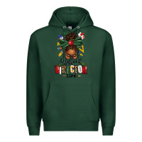 Sports Green assistant director life afro messy bun Premium Hoodie - texasbilliewilder