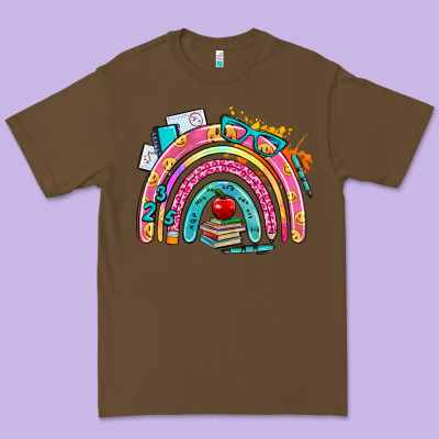 School Rainbow Premium Tee Designed By Adodesignshop