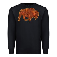 Black Bison Silhouette Red Skull Premium Sweatshirt - Bettercallsaul