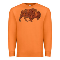 Carrot Bison Silhouette Red Skull Premium Sweatshirt - Bettercallsaul