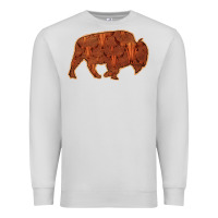 Dove Grey Bison Silhouette Red Skull Premium Sweatshirt - Bettercallsaul