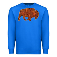 True Royal Bison Silhouette Red Skull Premium Sweatshirt - Bettercallsaul