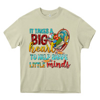 Big Heart To Help Shape Little Minds Tbw Heavy Core Tee | Teevron