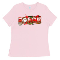 Bubblegum Pink baseball coach Ladies Tee - texasbilliewilder