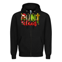 Black aunt claus Zipper Hoodie - MaliasSmallBusiness