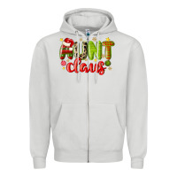 Dove Grey aunt claus Zipper Hoodie - MaliasSmallBusiness