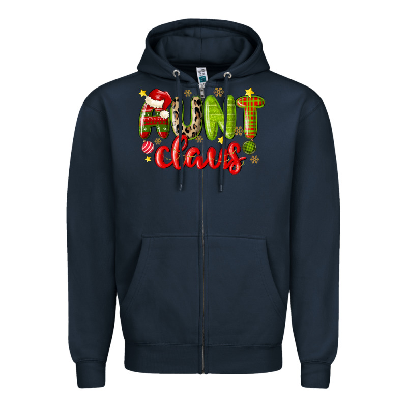 Aunt Claus Zipper Hoodie by MaliasSmallBusiness | Teevron