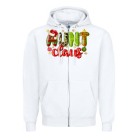 White aunt claus Zipper Hoodie - MaliasSmallBusiness