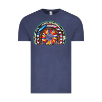 Vintage Denim sunflower american flag leopard gemstone cowhide rainbow Vintage Tee - Artiststas