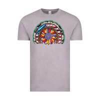 Vintage Zinc sunflower american flag leopard gemstone cowhide rainbow Vintage Tee - Artiststas