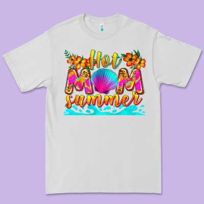 Hot Mom Summer Premium Tee Designed By Zillion Design Studio