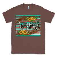 Chestnut western cow serape leopard sunflowers mousepad Classic Tee - BarkalooDesign