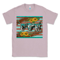 Lilac western cow serape leopard sunflowers mousepad Classic Tee - BarkalooDesign