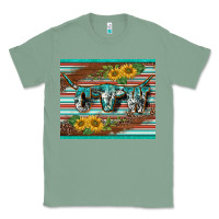 Sage western cow serape leopard sunflowers mousepad Classic Tee - BarkalooDesign
