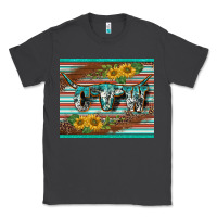Smoke western cow serape leopard sunflowers mousepad Classic Tee - BarkalooDesign