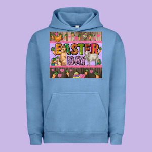 Easter Day Farm Animals Tumbler Urban Hoodie Designed By Howdyjamesfarm