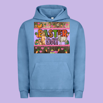 Easter Day Farm Animals Tumbler Urban Hoodie Designed By Howdyjamesfarm