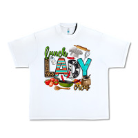 White lunch lady crew Urban Heavy Tee - AdoDesignShop