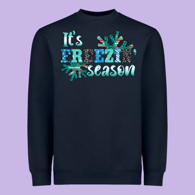 It's Freezin' Season Heavyweight Sweatshirt Designed By Adodesignshop