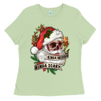 Matcha Kinda merry kinda scary Ladies Tee - RanaPortraitStore
