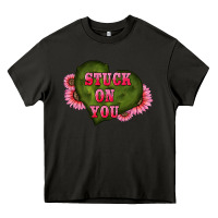 Asphalt valentine's day stuck on you heart sunflowers Heavy Core Tee - RanaPortraitStore