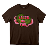Chocolate Brown valentine's day stuck on you heart sunflowers Heavy Core Tee - RanaPortraitStore
