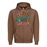Chestnut boots and bling it's a cowgirl thing Zipper Hoodie - MaliasSmallBusiness