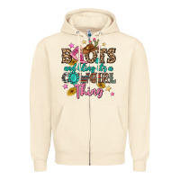 Sandshell boots and bling it's a cowgirl thing Zipper Hoodie - MaliasSmallBusiness