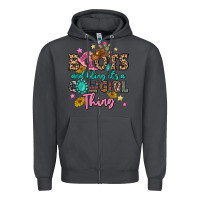Smoke boots and bling it's a cowgirl thing Zipper Hoodie - MaliasSmallBusiness