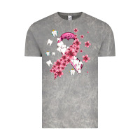 Cloud Rock teeth and flower cancer ribbon Vintage Tee - AdoDesignShop