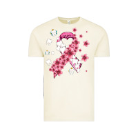 Vintage Arctic teeth and flower cancer ribbon Vintage Tee - AdoDesignShop