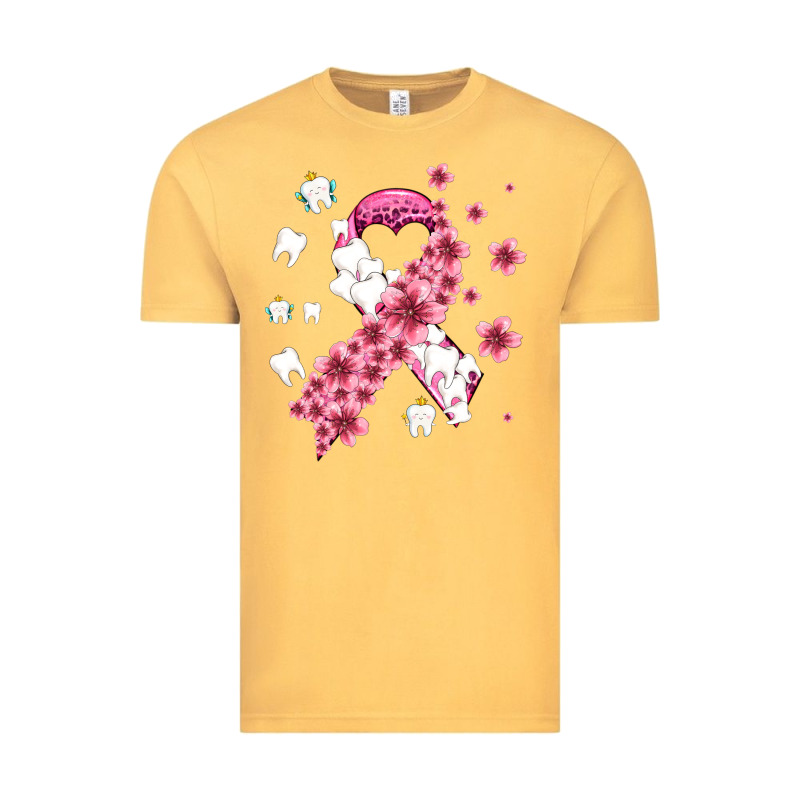 Teeth And Flower Cancer Ribbon Vintage Tee by AdoDesignShop | Teevron