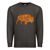 Smoke Western Vintage Bison Silhouette Premium Sweatshirt - Bettercallsaul