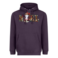 Plum western christmas baby cow noel Heavyweight Hoodie - Jasminsmagicworld
