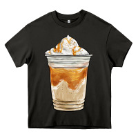 Asphalt iced caramel frappuccino coffee Heavy Core Tee - BarkalooDesign