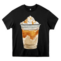 Black iced caramel frappuccino coffee Heavy Core Tee - BarkalooDesign